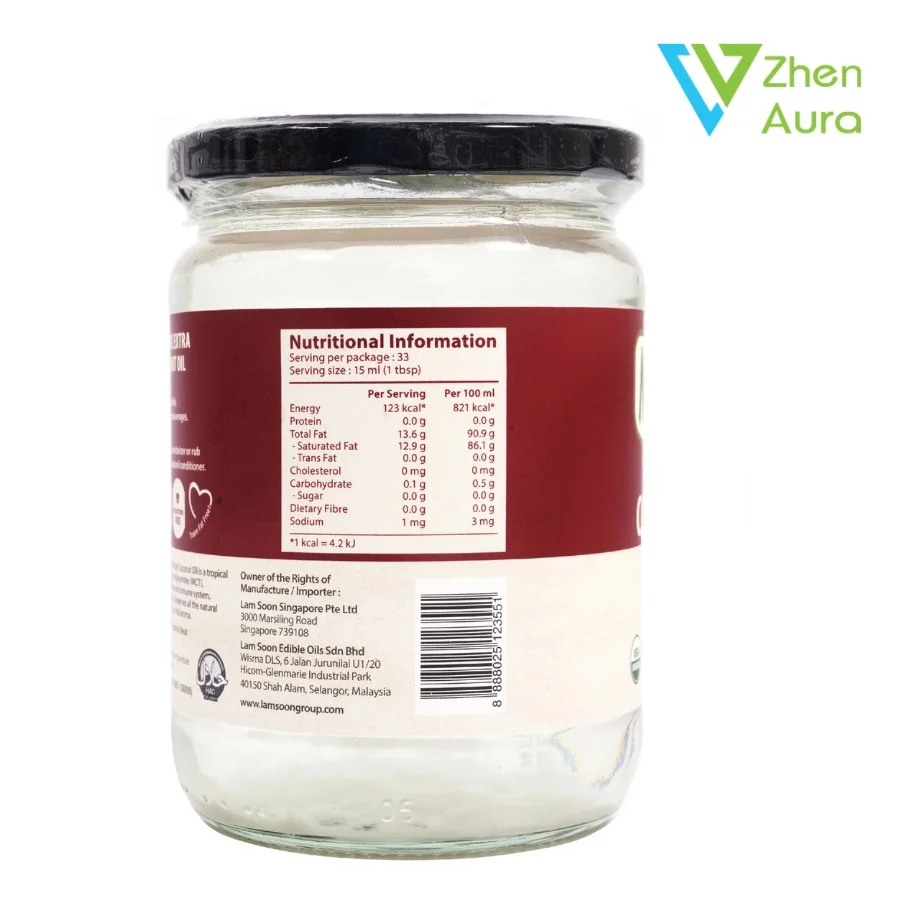 Naturel Organic Extra Virgin Coconut Oil 500ml - Image 2