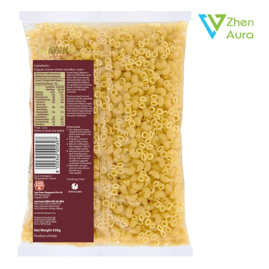 Naturel Organic Macaroni 500 Gm - Image 2